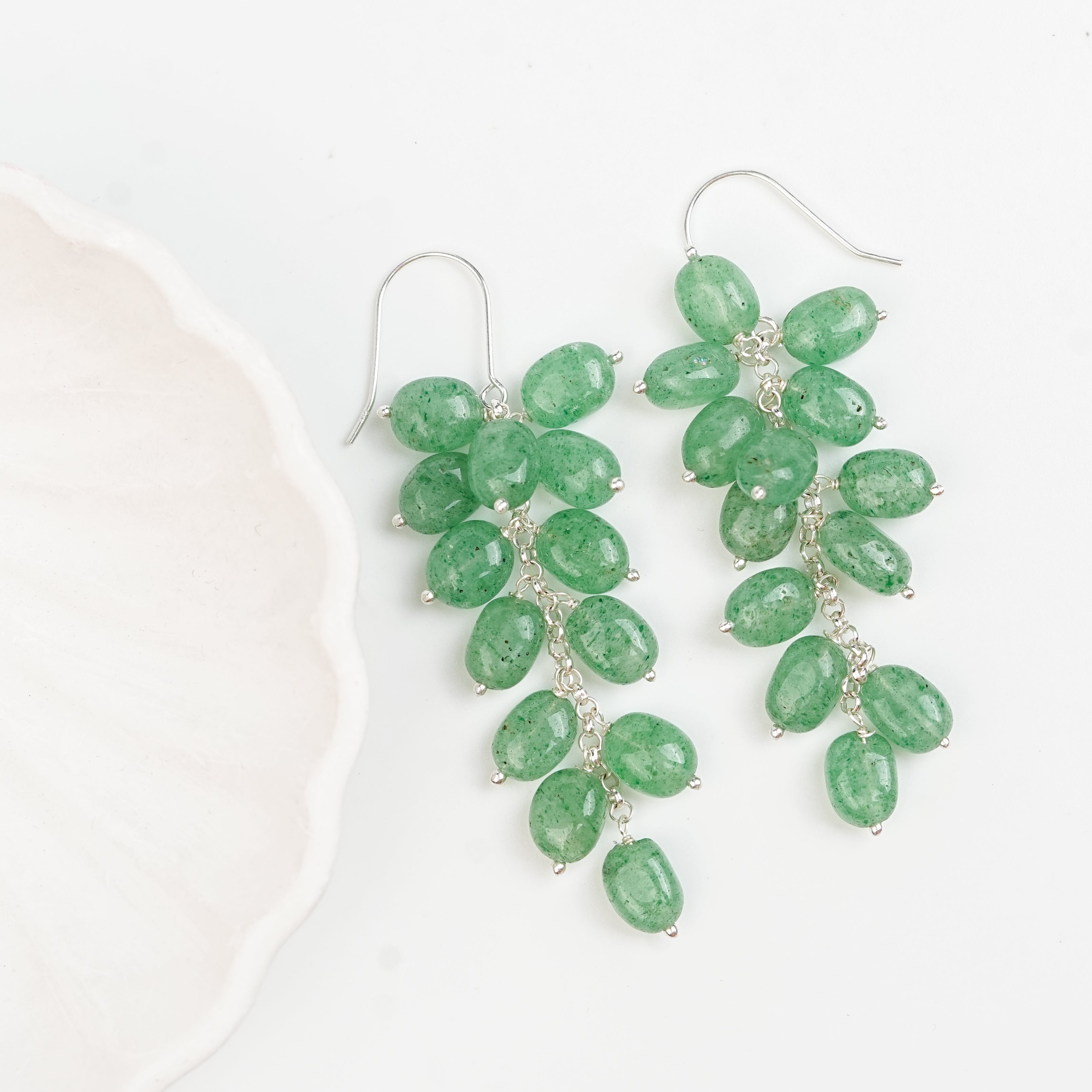 Russian Quartz Grape Earrings (Project Handmade)