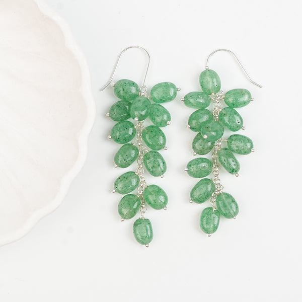 Russian Quartz Grape Earrings (Project Handmade)