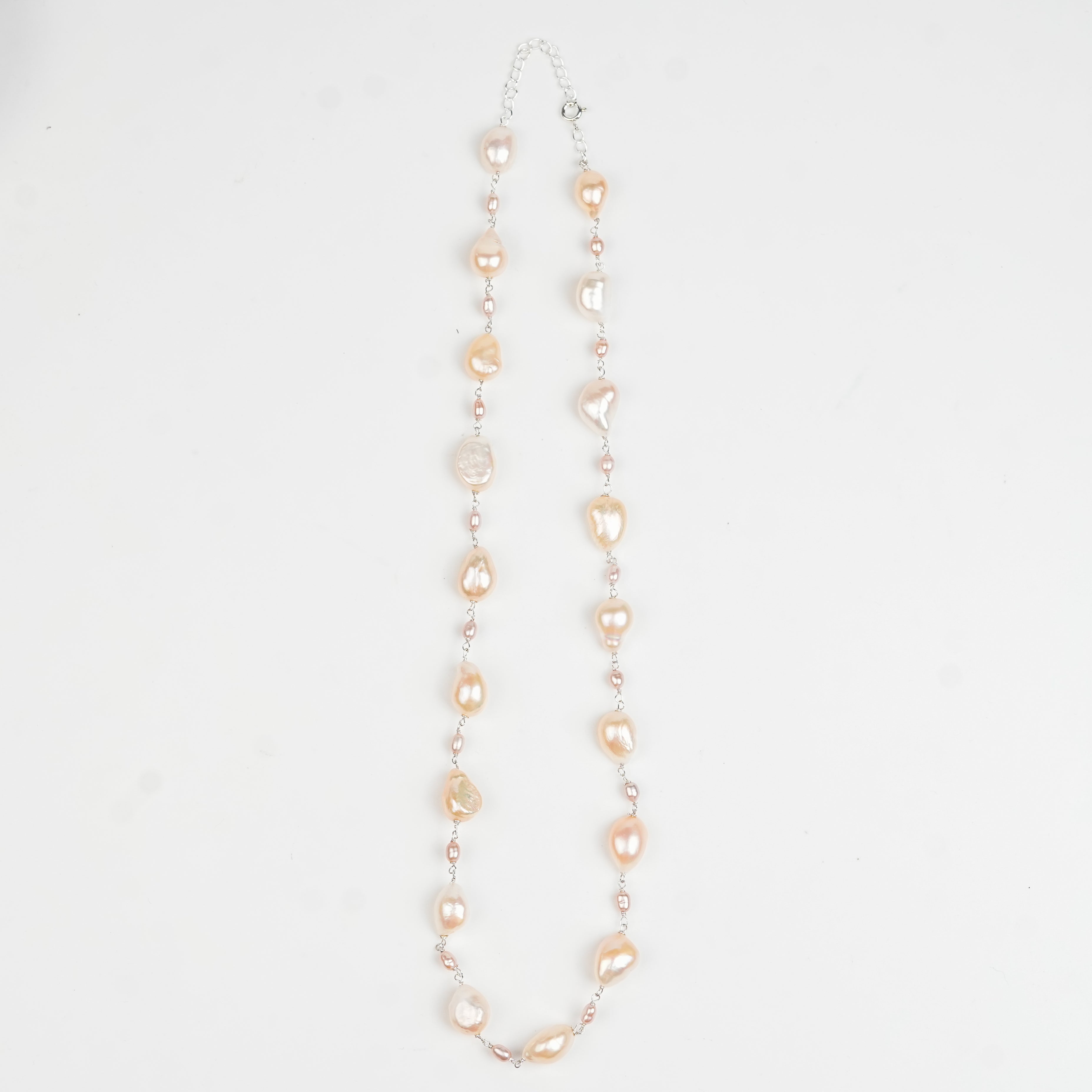 Fresh Water and Rice Pearl Ganthan Necklace