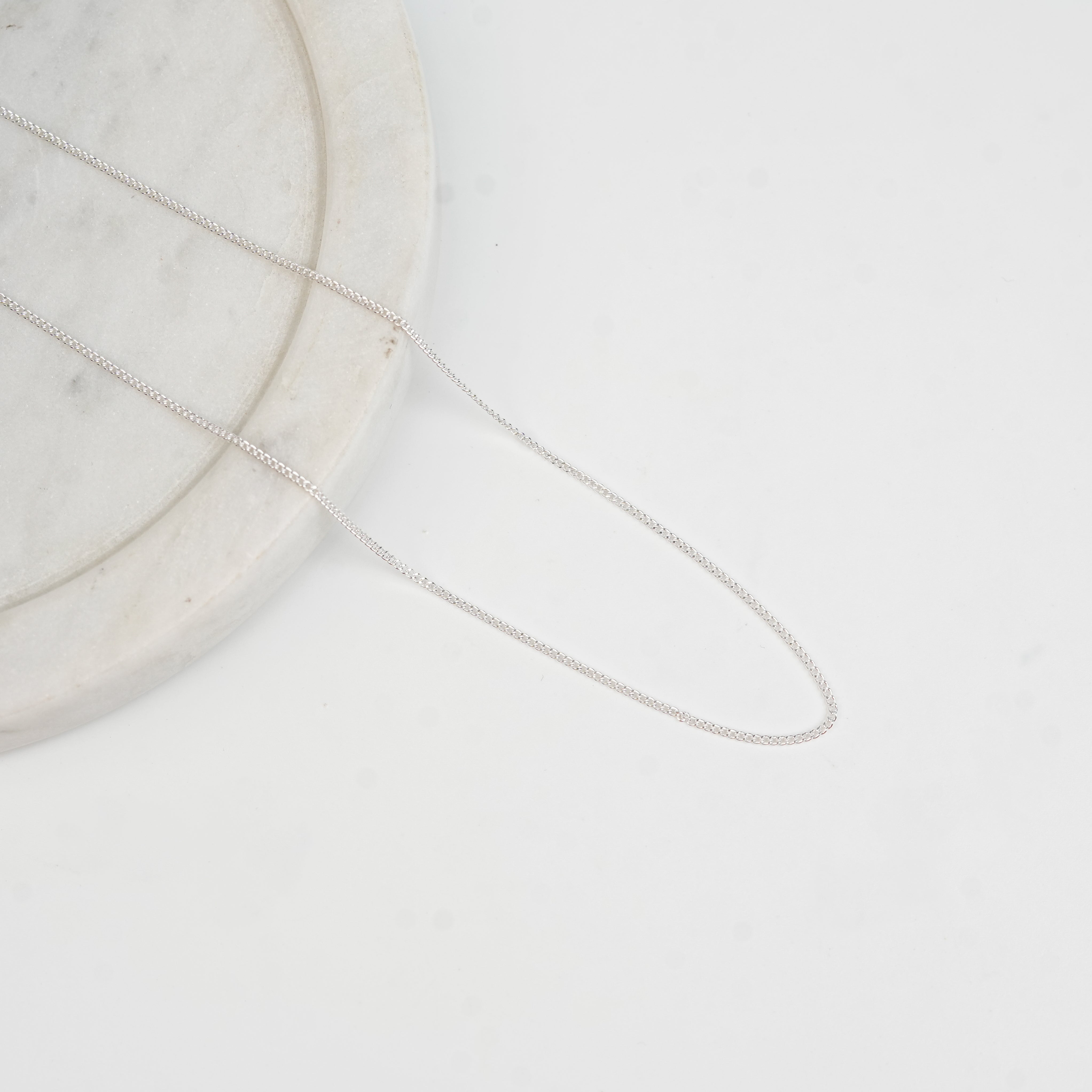 Unisex Thin Silver Chain – 30 Inches | 92.5 Sterling Silver