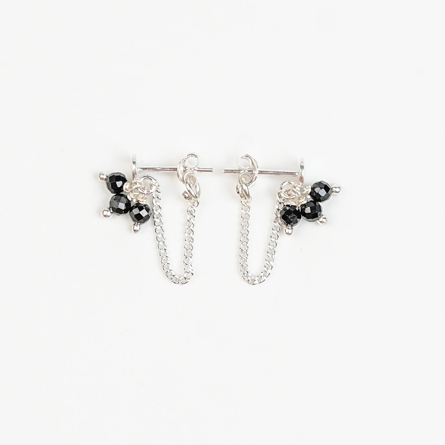 Black Spinel Bunch Trinket | 92.5 Sterling Silver