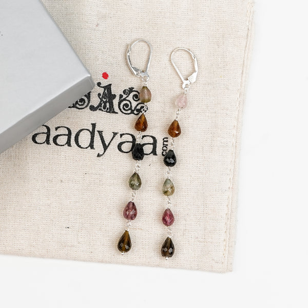 Tourmaline Drop Earrings (Project Handmade)