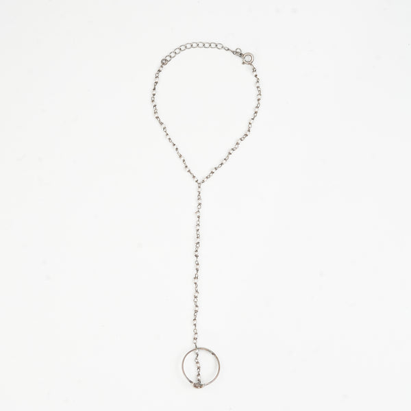 Chandrakor & Pearl Ganthan Haath Phool | 92.5 Sterling Silver