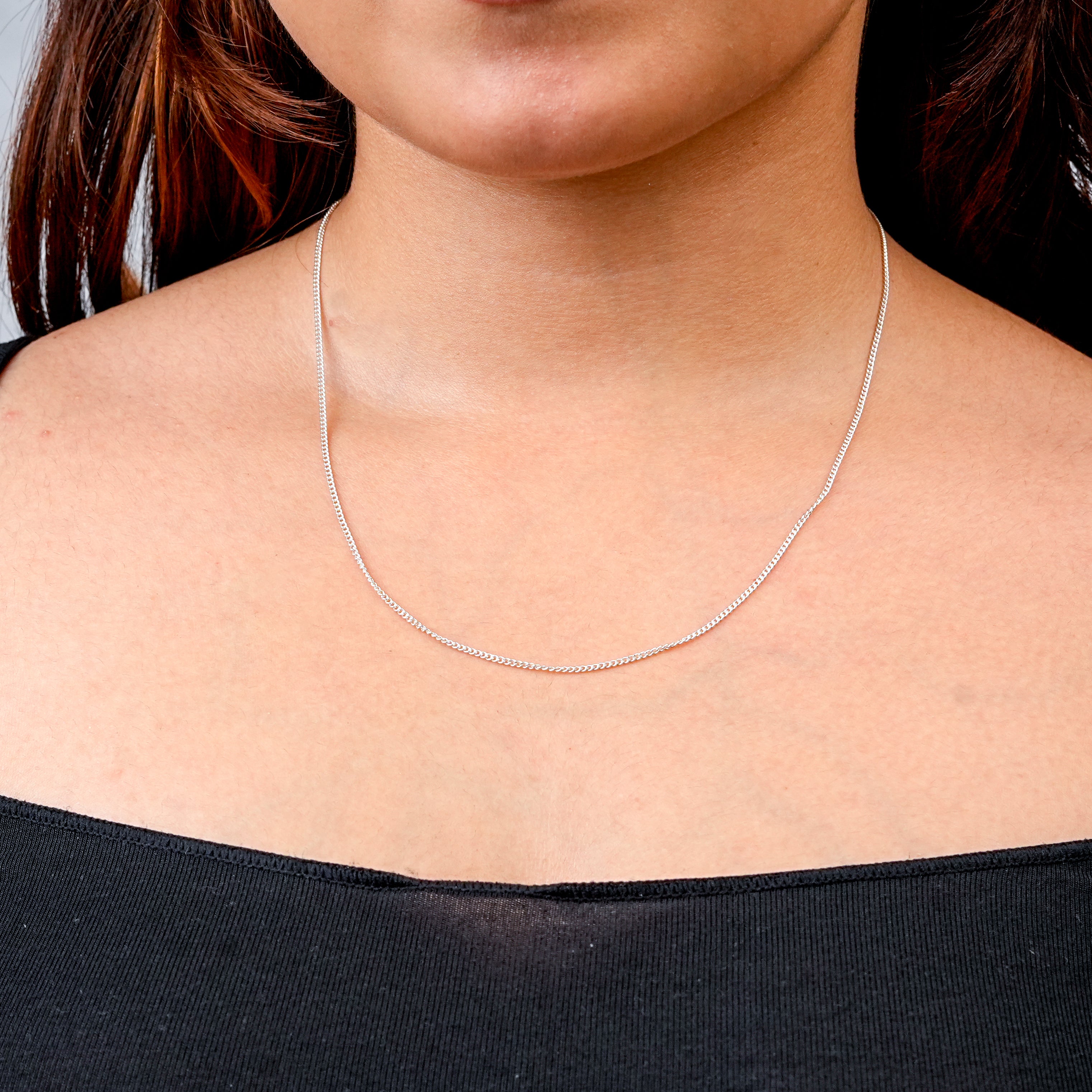 Unisex Thin Silver Chain – 18 Inches | 92.5 Sterling Silver