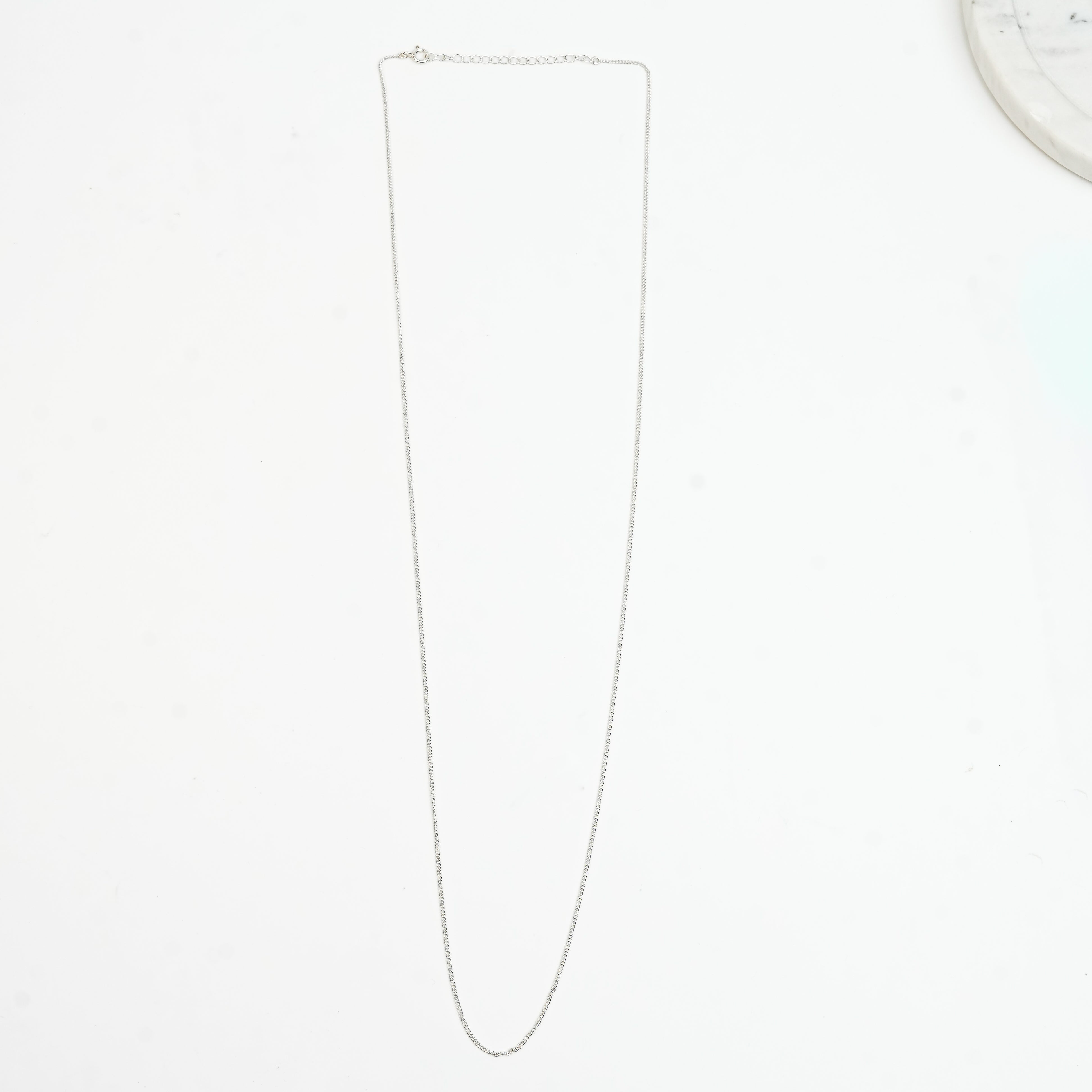 Unisex Thin Silver Chain – 30 Inches | 92.5 Sterling Silver