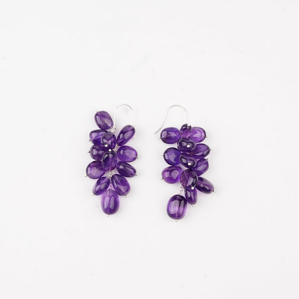 Amethyst Grape Earrings (Project Handmade)