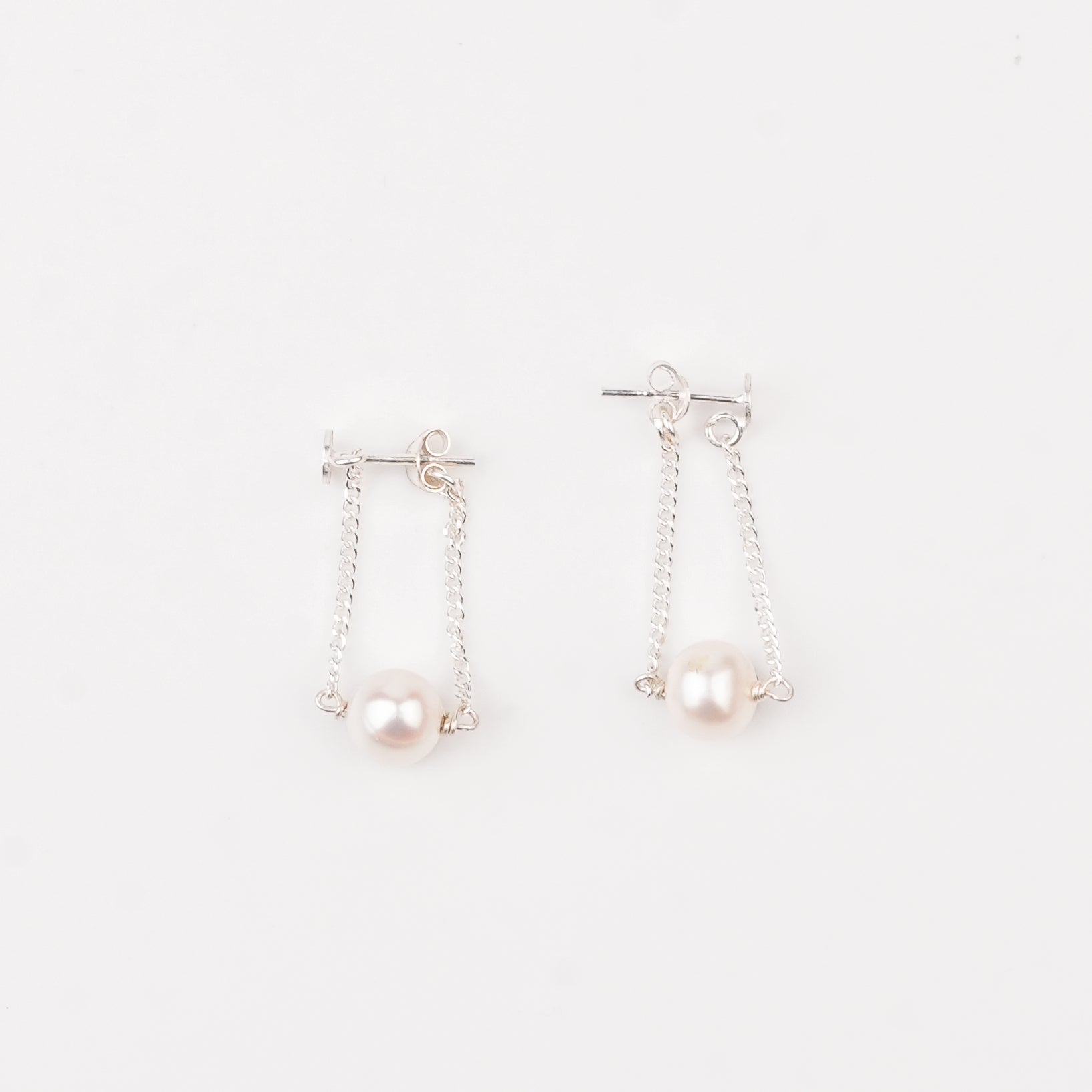 Single Pearl Earrings (Project Handmade)