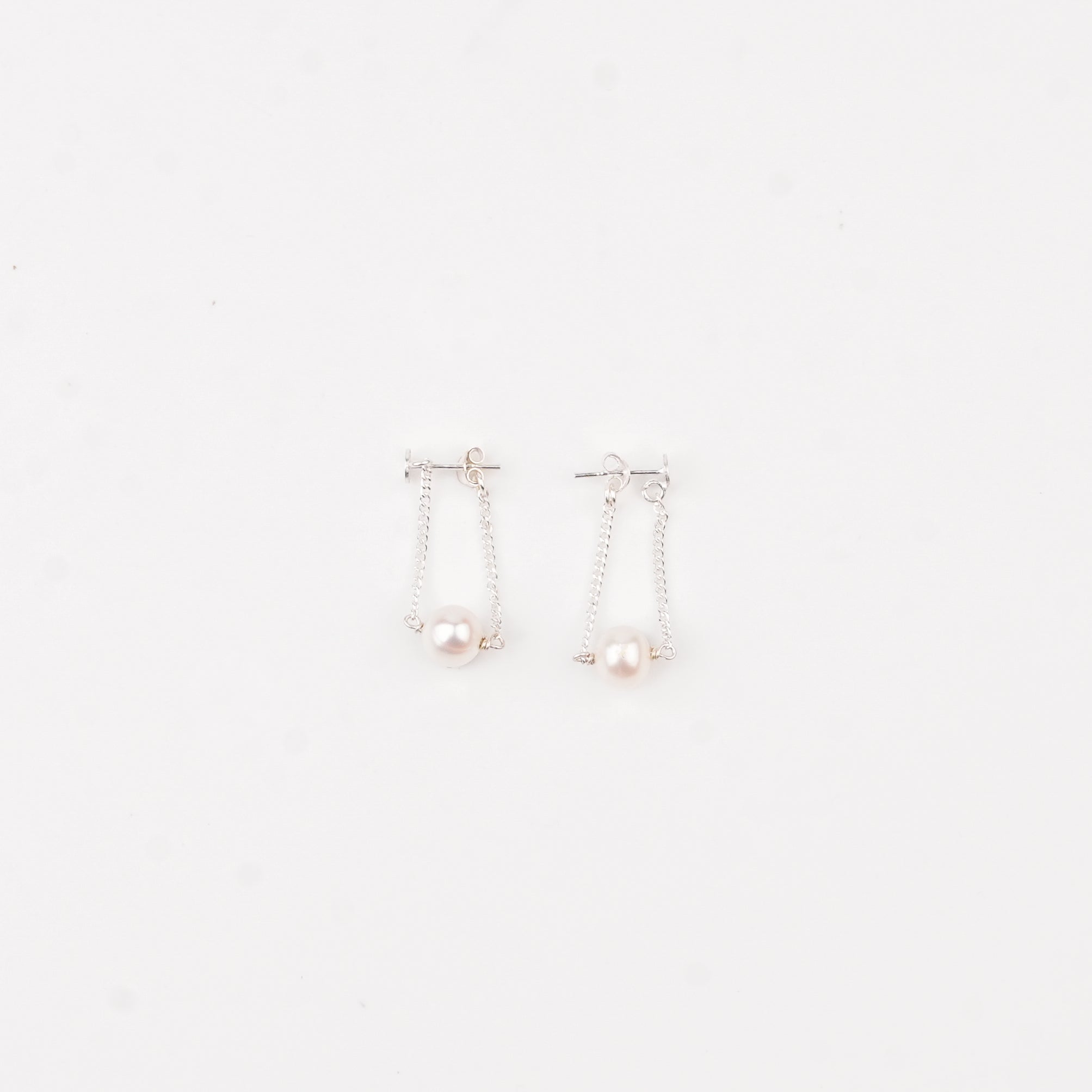 Single Pearl Earrings (Project Handmade)