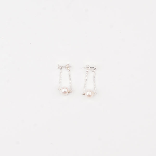 Single Pearl Earrings (Project Handmade)