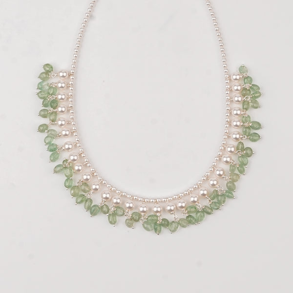 Luxe Necklace - Russian Quartz and Pearls