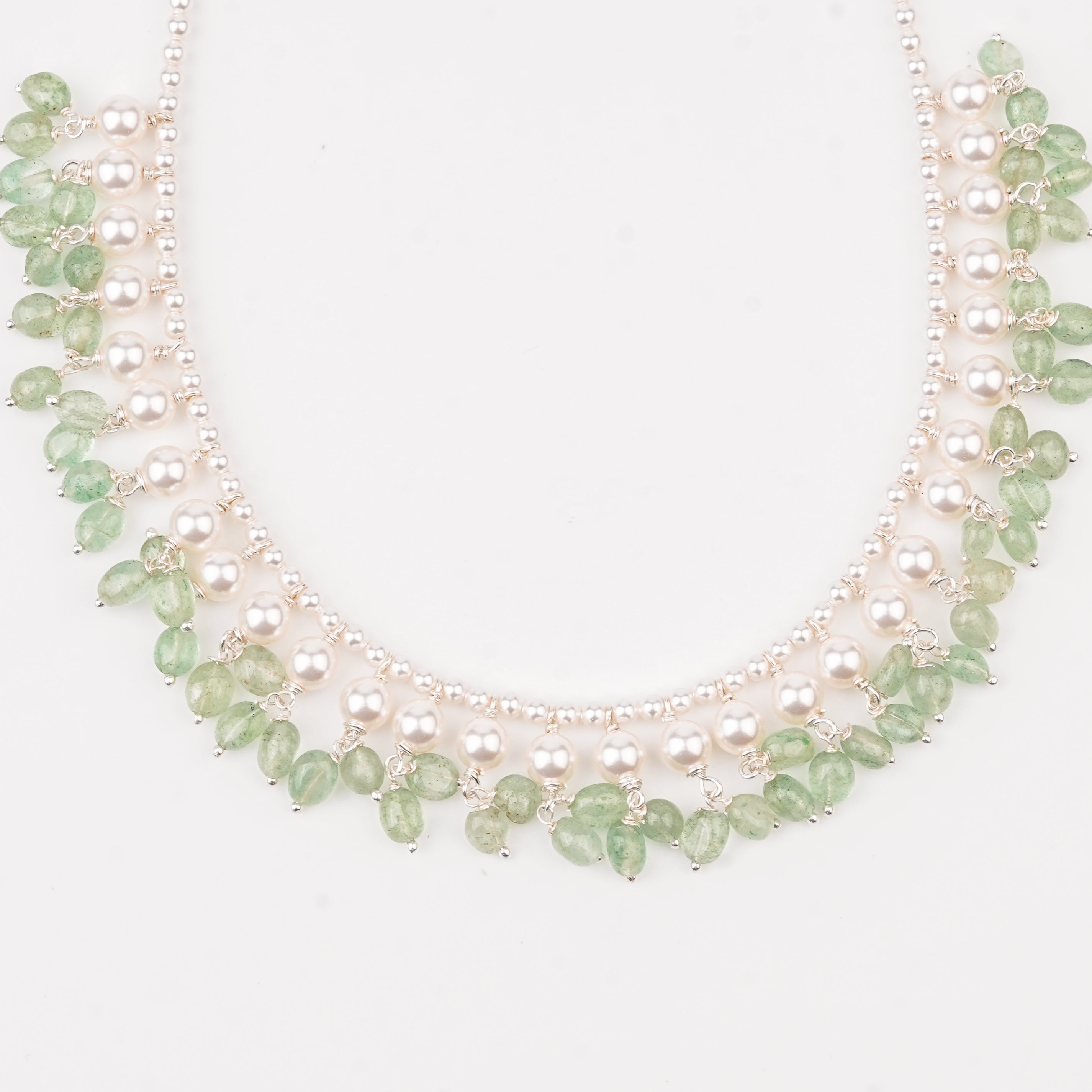 Luxe Necklace - Russian Quartz and Pearls