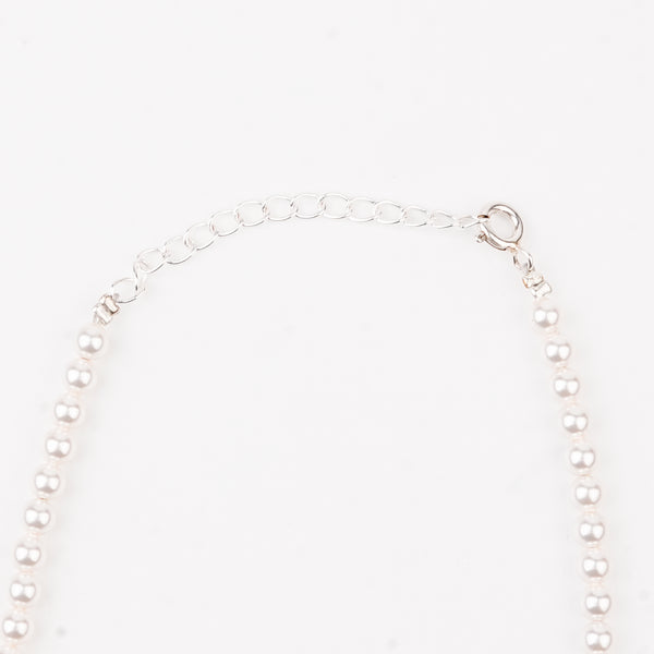 Luxe Necklace - Pearl and Larimar Drops