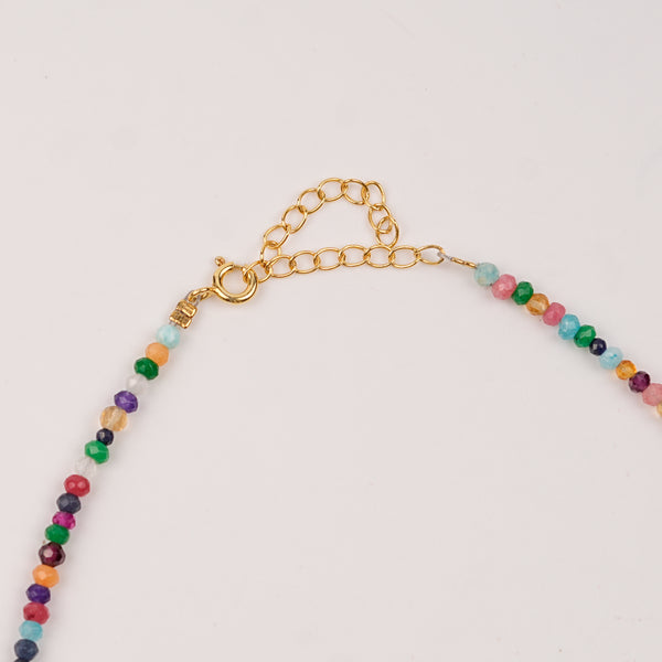 Silver Handmade Charm Necklace | 22K Gold-Plated