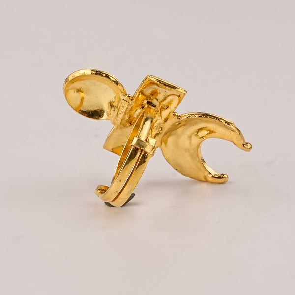 Silver Chandrakor Tikli Ring | 22K Gold-Plated