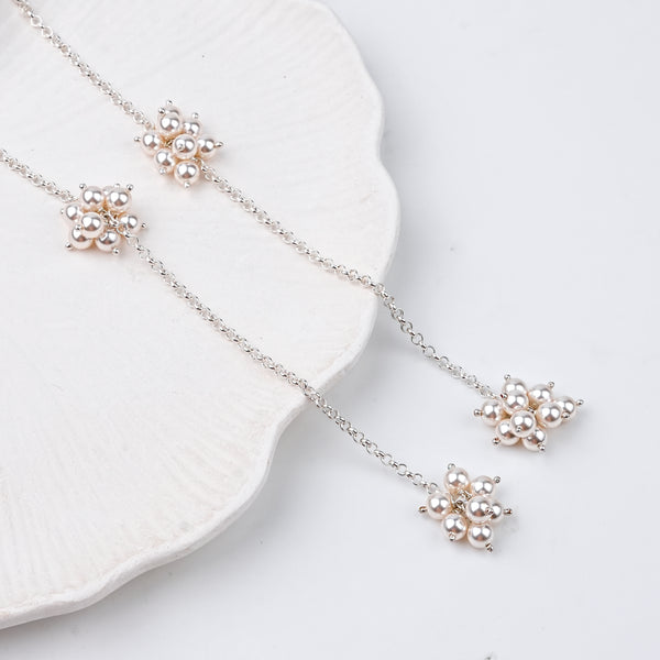 Pearl Bunch Tie & Wear Necklace | 92.5 Sterling Silver