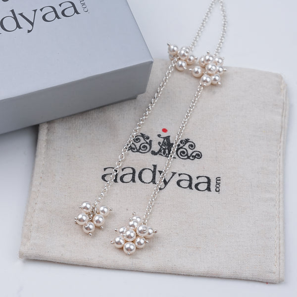 Pearl Bunch Tie & Wear Necklace | 92.5 Sterling Silver