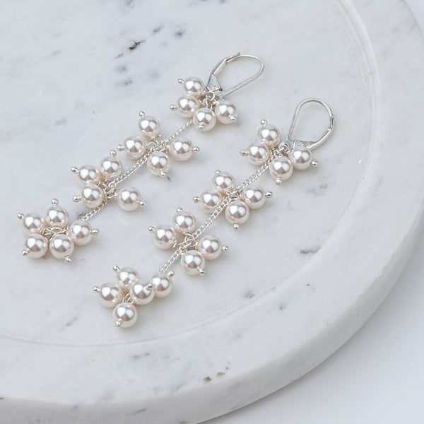 Pearl Bunch Earrings | 92.5 Sterling Silver