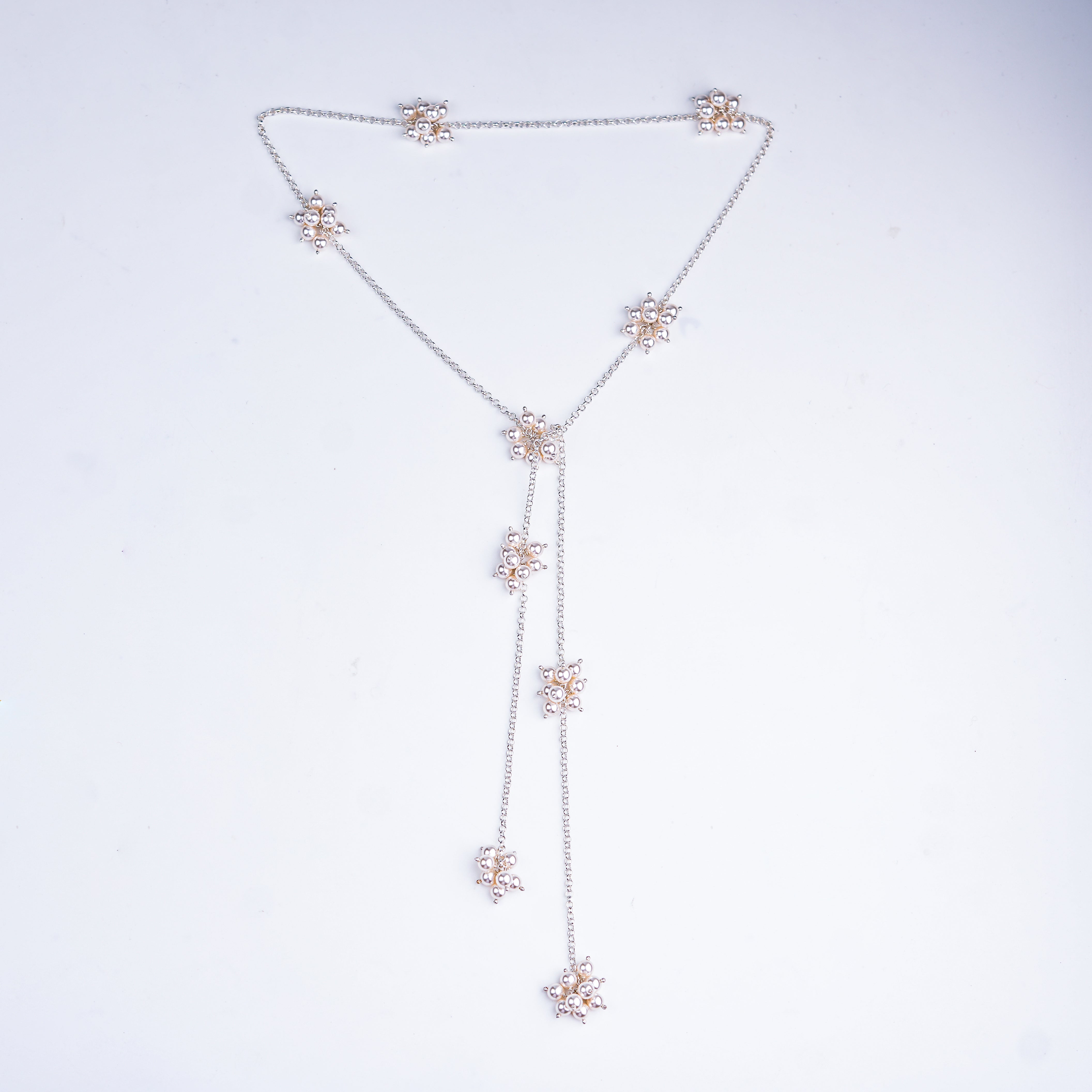 Pearl Bunch Tie & Wear Necklace | 92.5 Sterling Silver