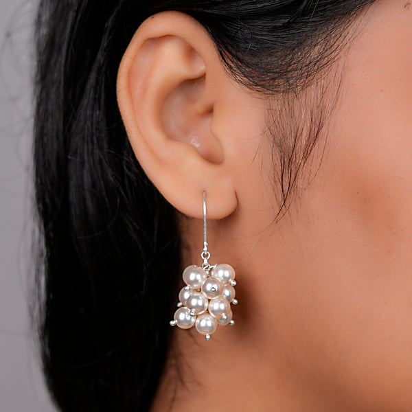 Pearl Cluster Earrings | 92.5 Sterling Silver