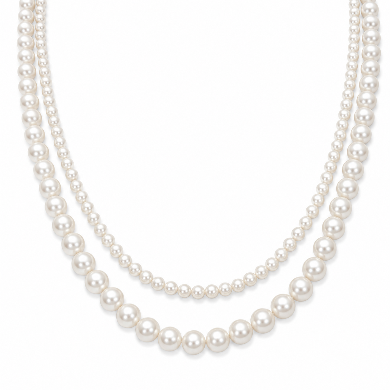 Double Layer Pearl Necklace