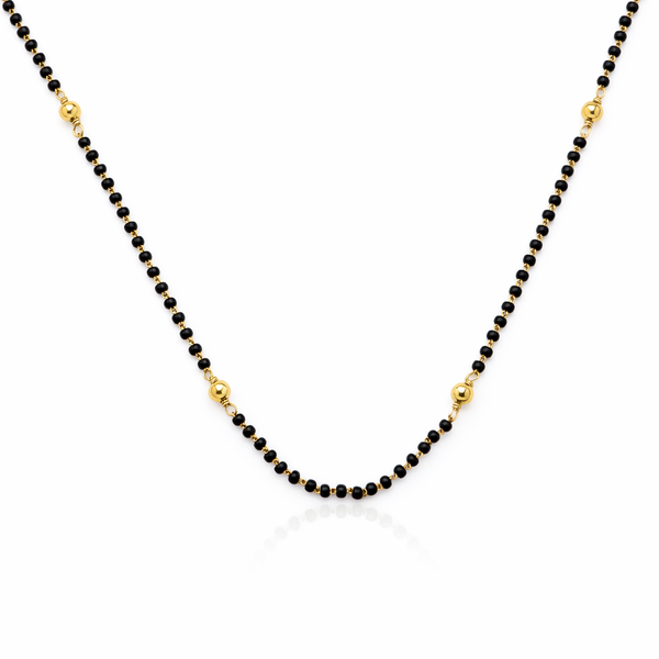 22K Gold Plated Silver Bead Mangalsutra