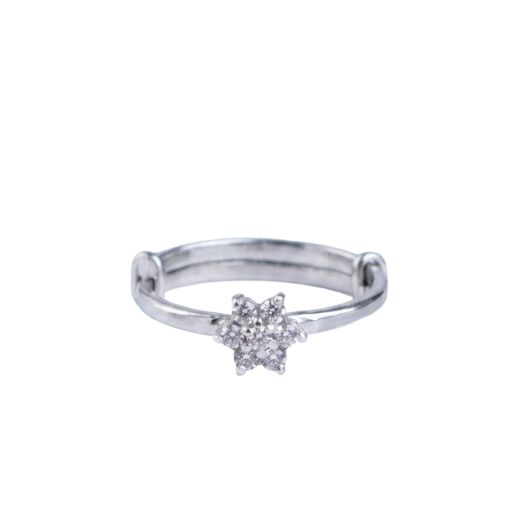 Flower Ring Big | CZ | 92.5 Silver