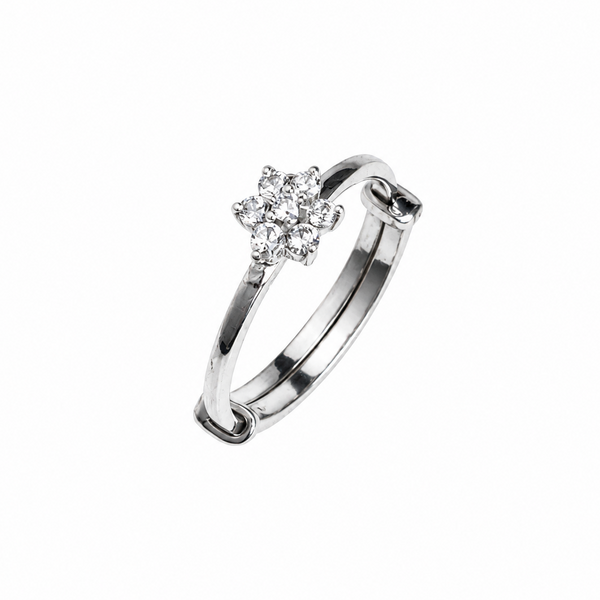 Flower Ring Small | CZ | 92.5 Silver