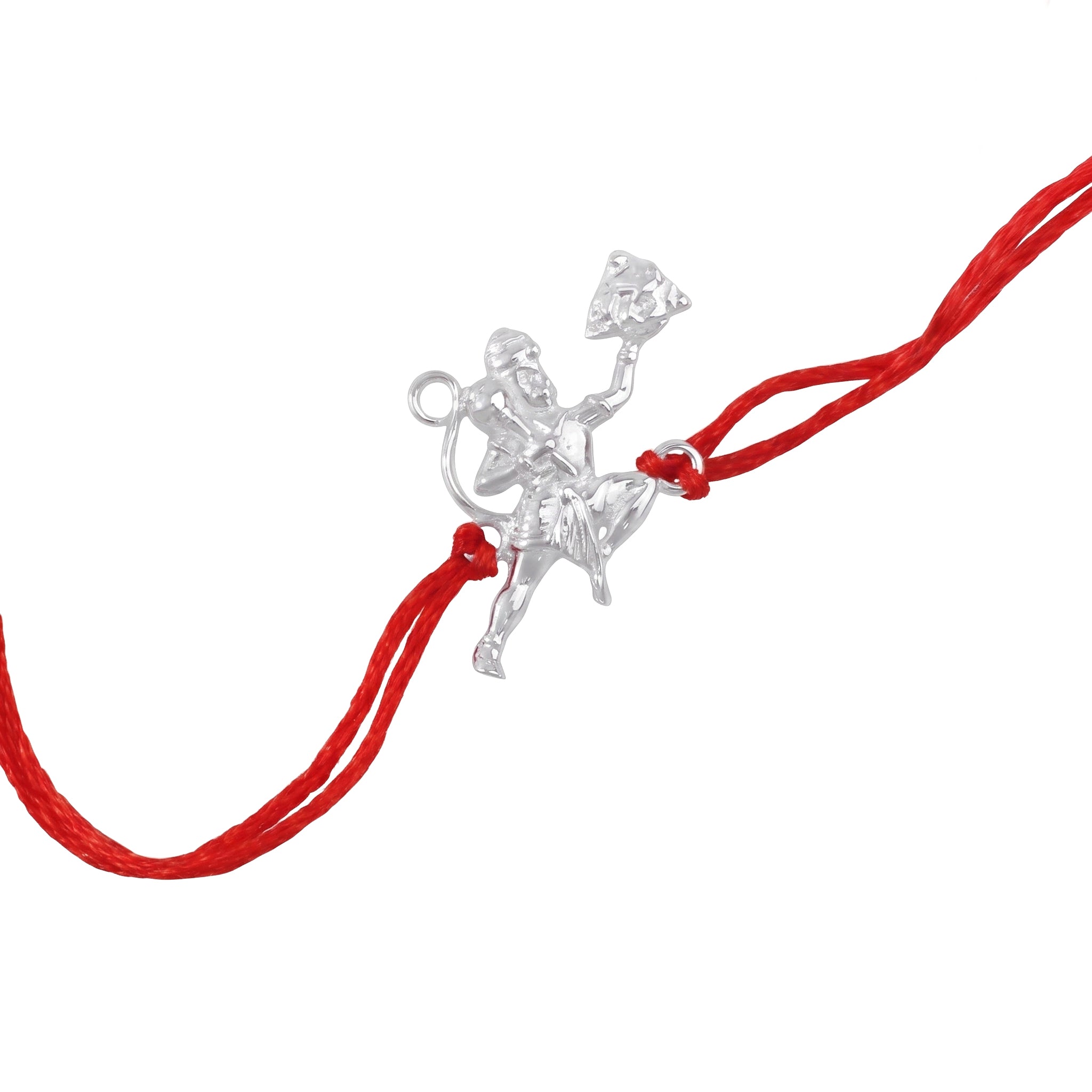Hanuman Silver Rakhi (Project Handmade)
