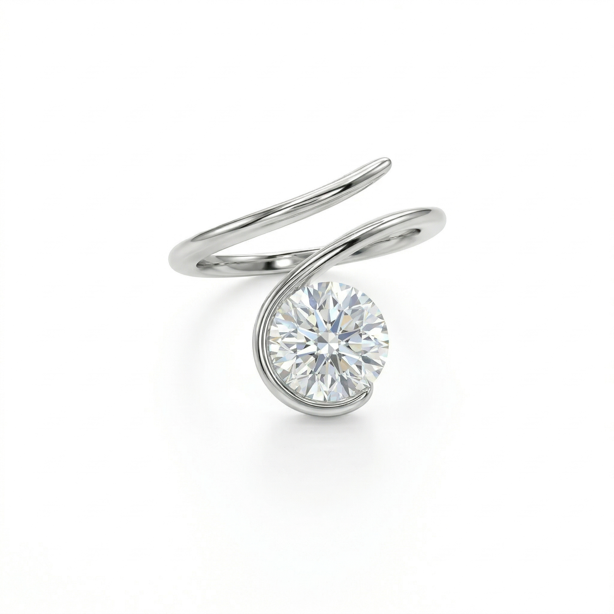 Solitaire Adjustable CZ Ring | 92.5 Sterling Silver