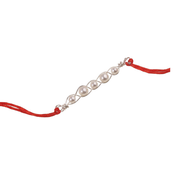 Pearl Wrapped Rakhi (Project Handmade)