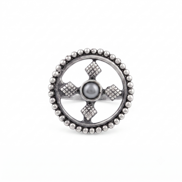 Pearl Diamond Nose pin (Clip on)