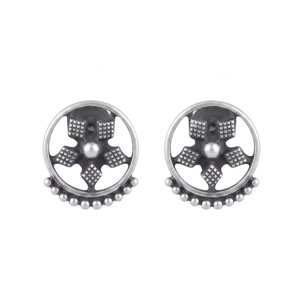Diamond Flower Studs
