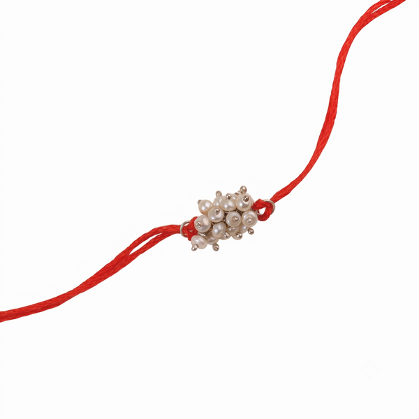 Pearl Bunch Rakhi (Project Handmade)