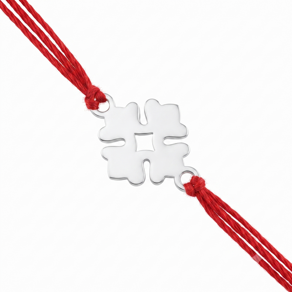 Silver Laser cut Rakhi