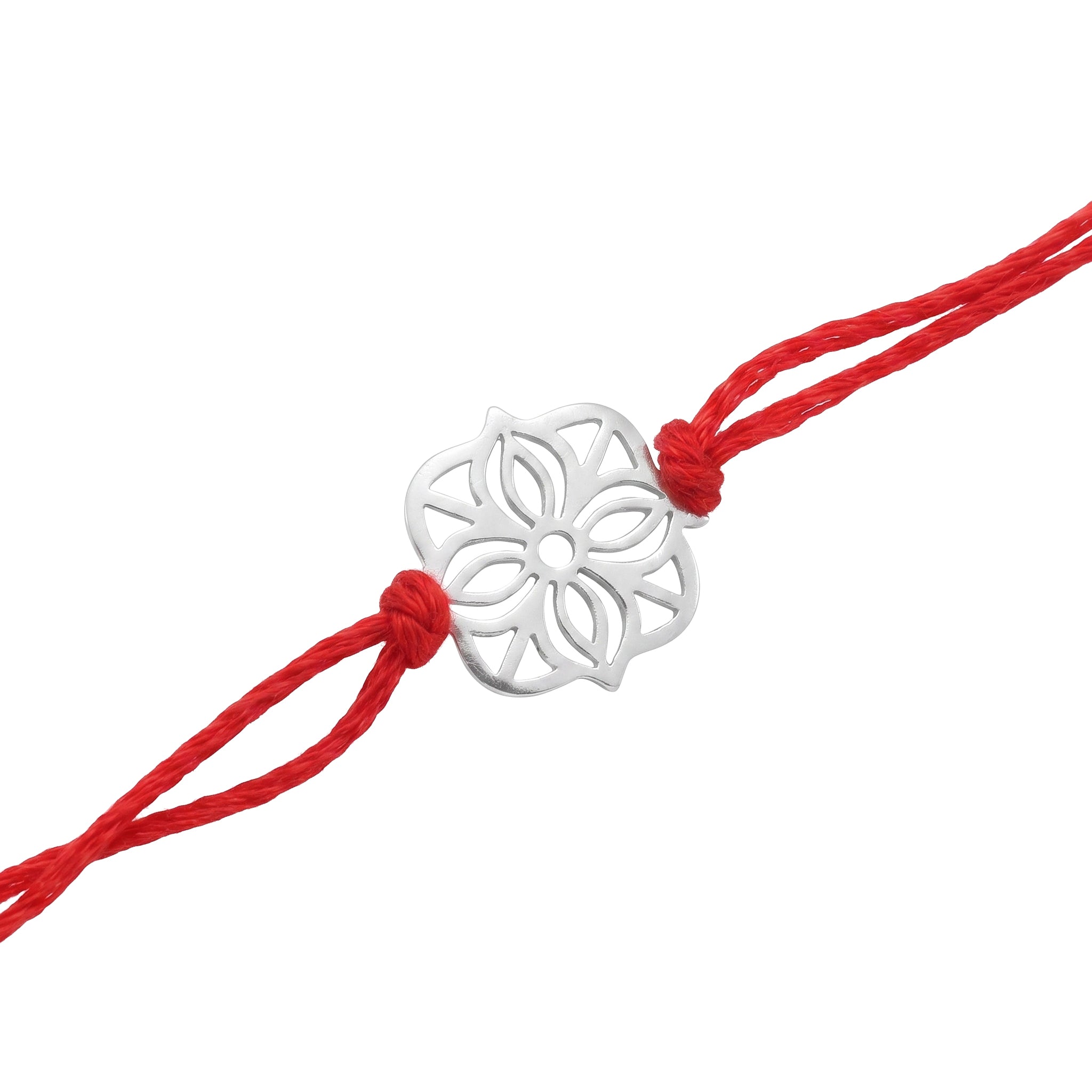 Silver Laser cut Rakhi