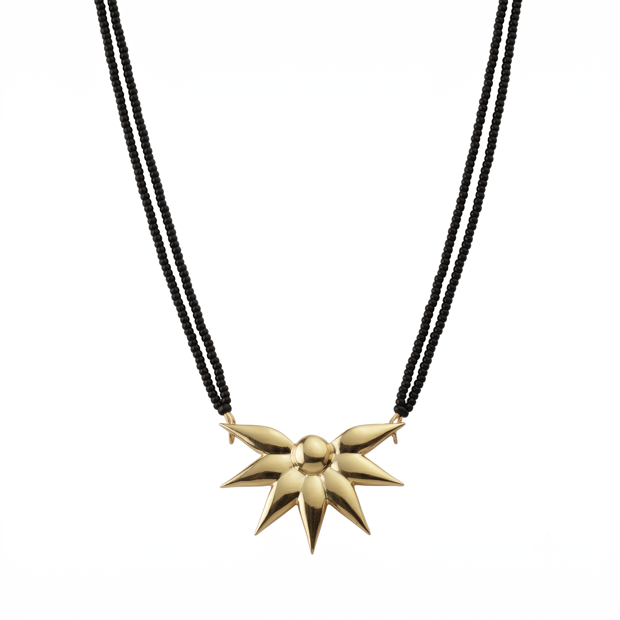 Flower Pendant Mangalsutra Gold Plated