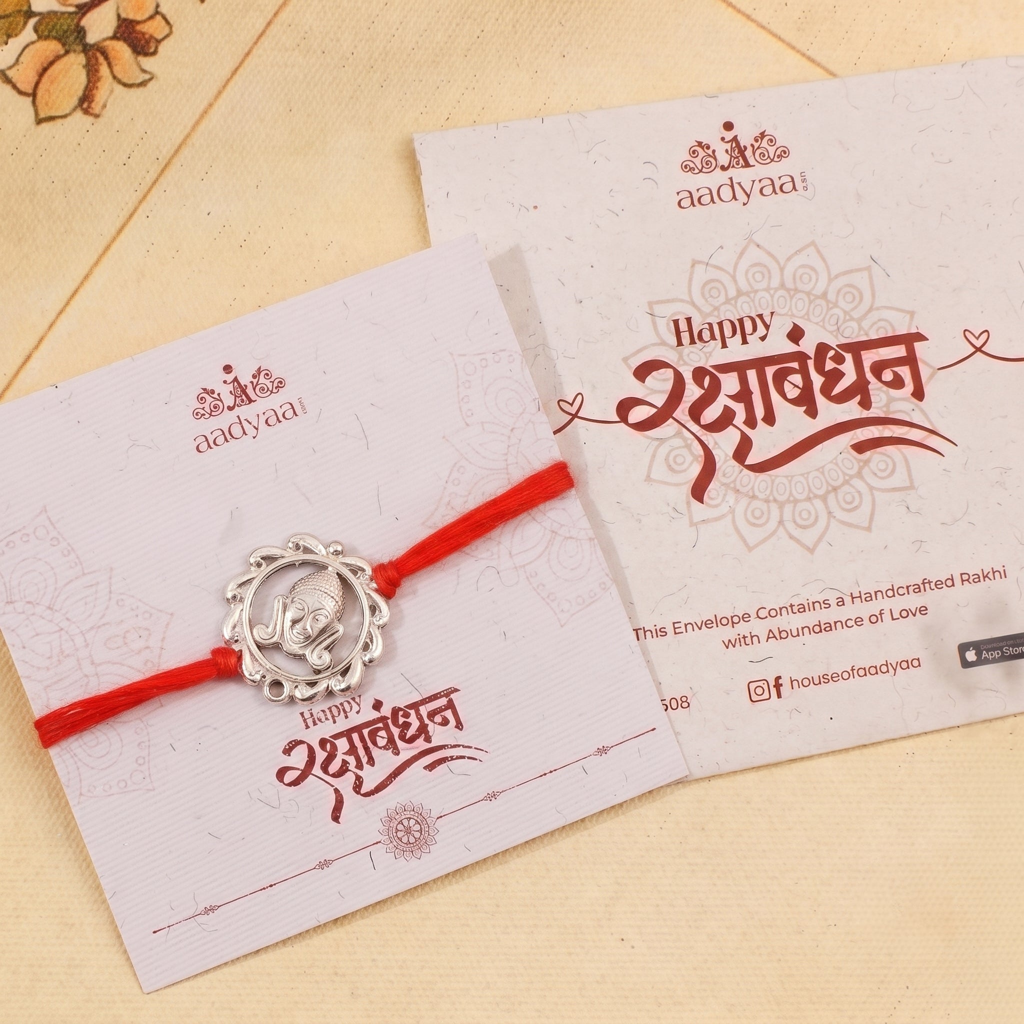 Handmade Silver Rakhi