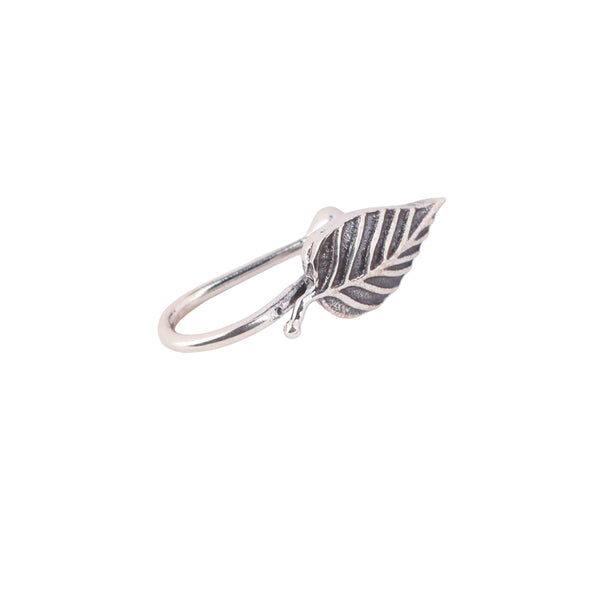 Silver leaf nose pin - Casting (Clip on)