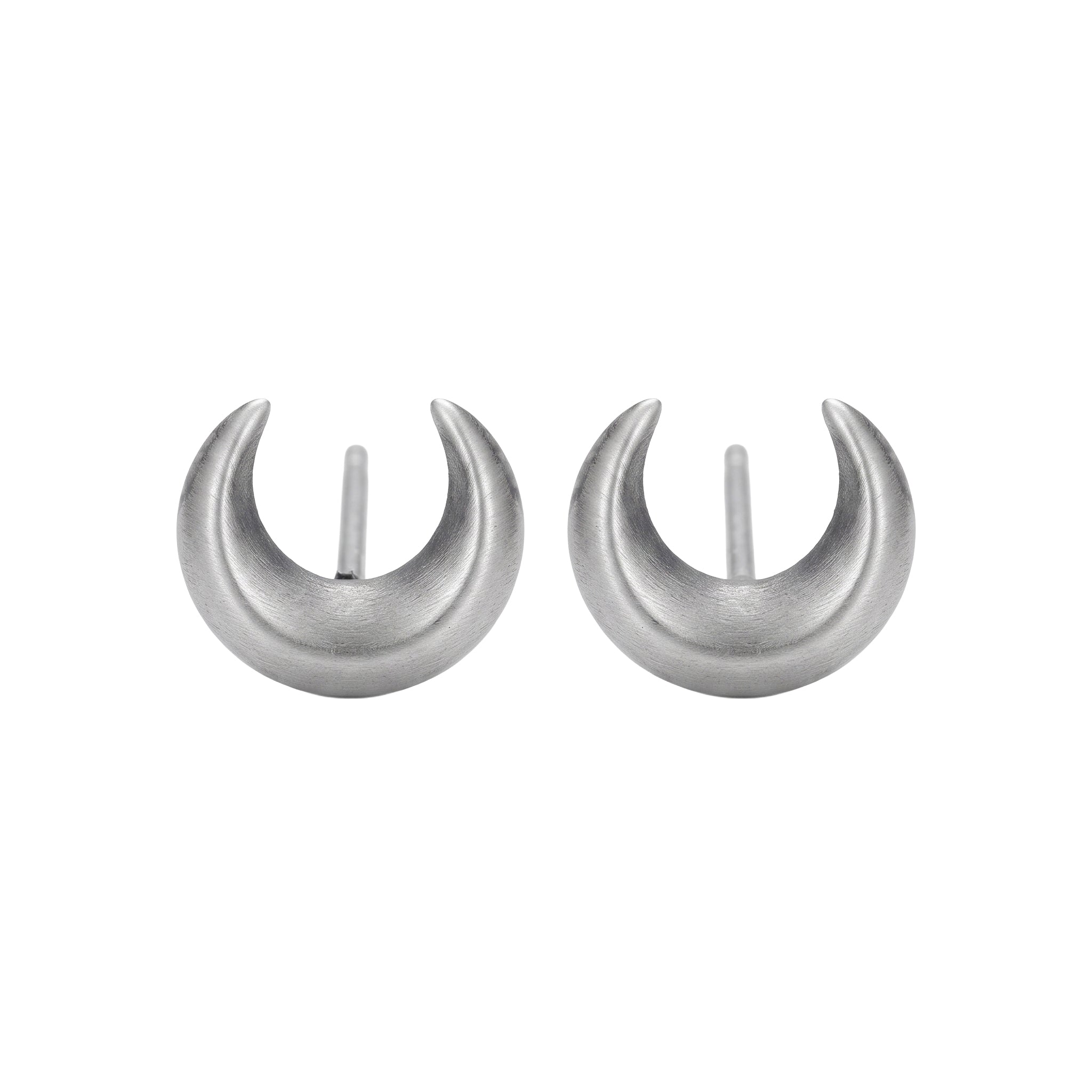 Silver Oxidized Chandrakor Earring