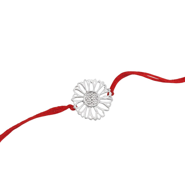 Handmade Silver Rakhi: Gulbahaar