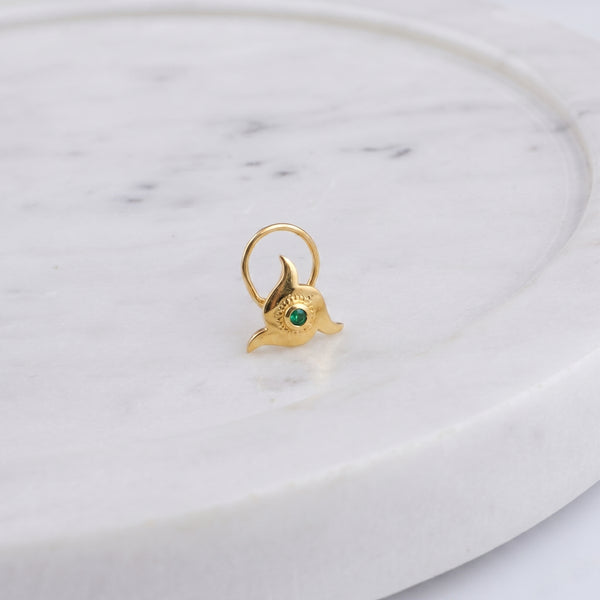 Nakshatra Nose pin (Pierced) |  92.5 Silver | 22K Gold Plated