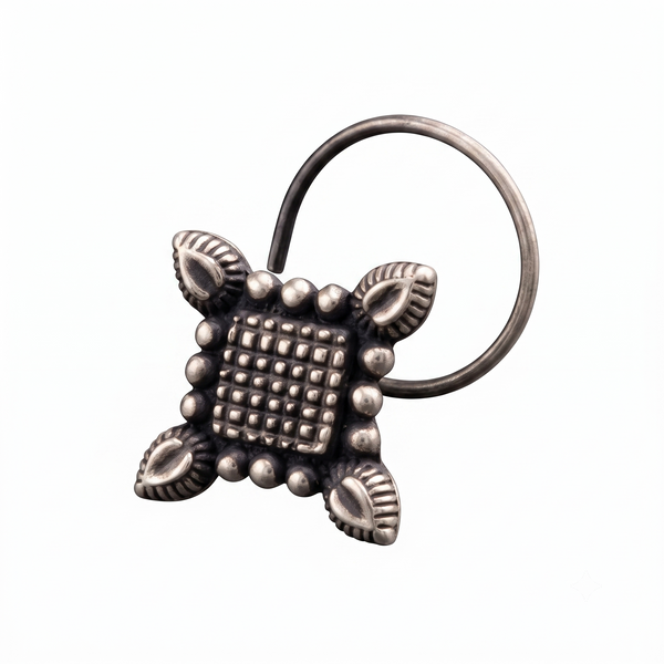 Square Drop Nose pin (Pierced)
