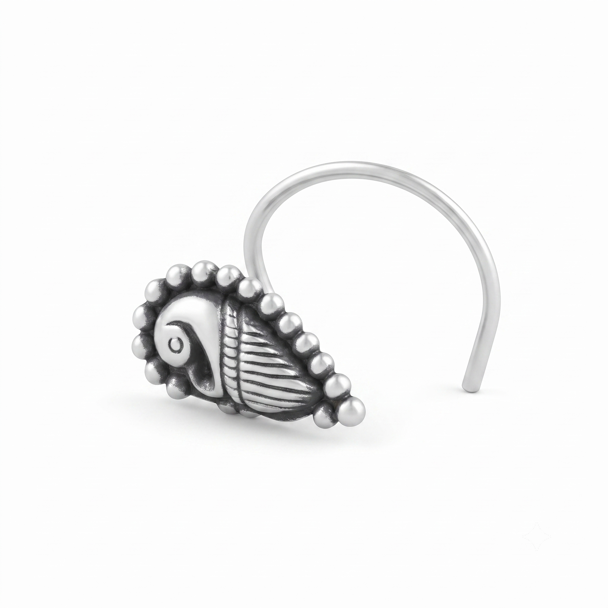 Peacock Nosepin (Pierced)
