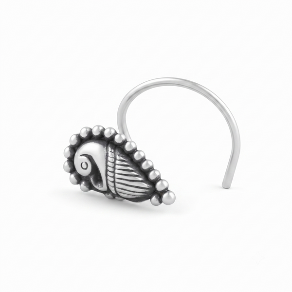 Peacock Nosepin (Pierced)