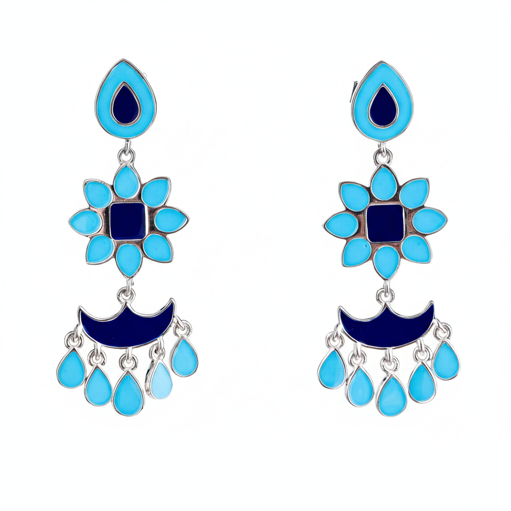 Bloom & Drop Meena Earring