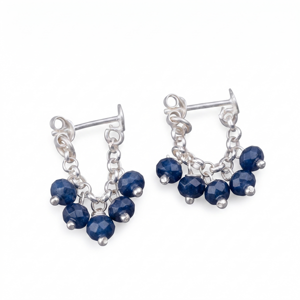 Silver Blue Sapphire Trinket