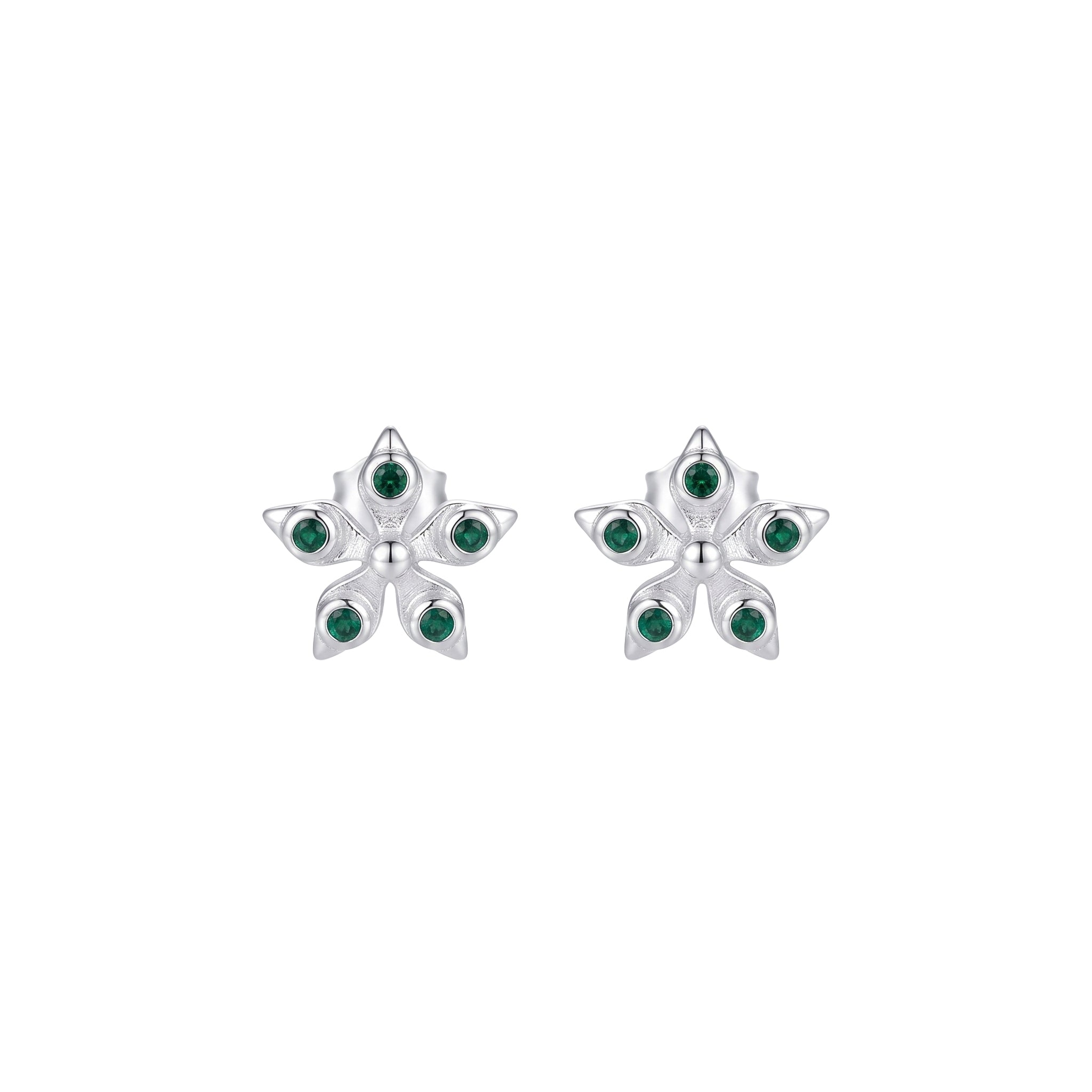 Silver Nakshatra Studs