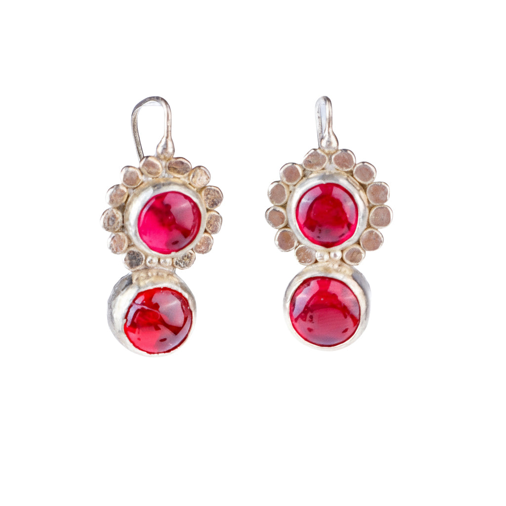 Kempu Flower Earrings
