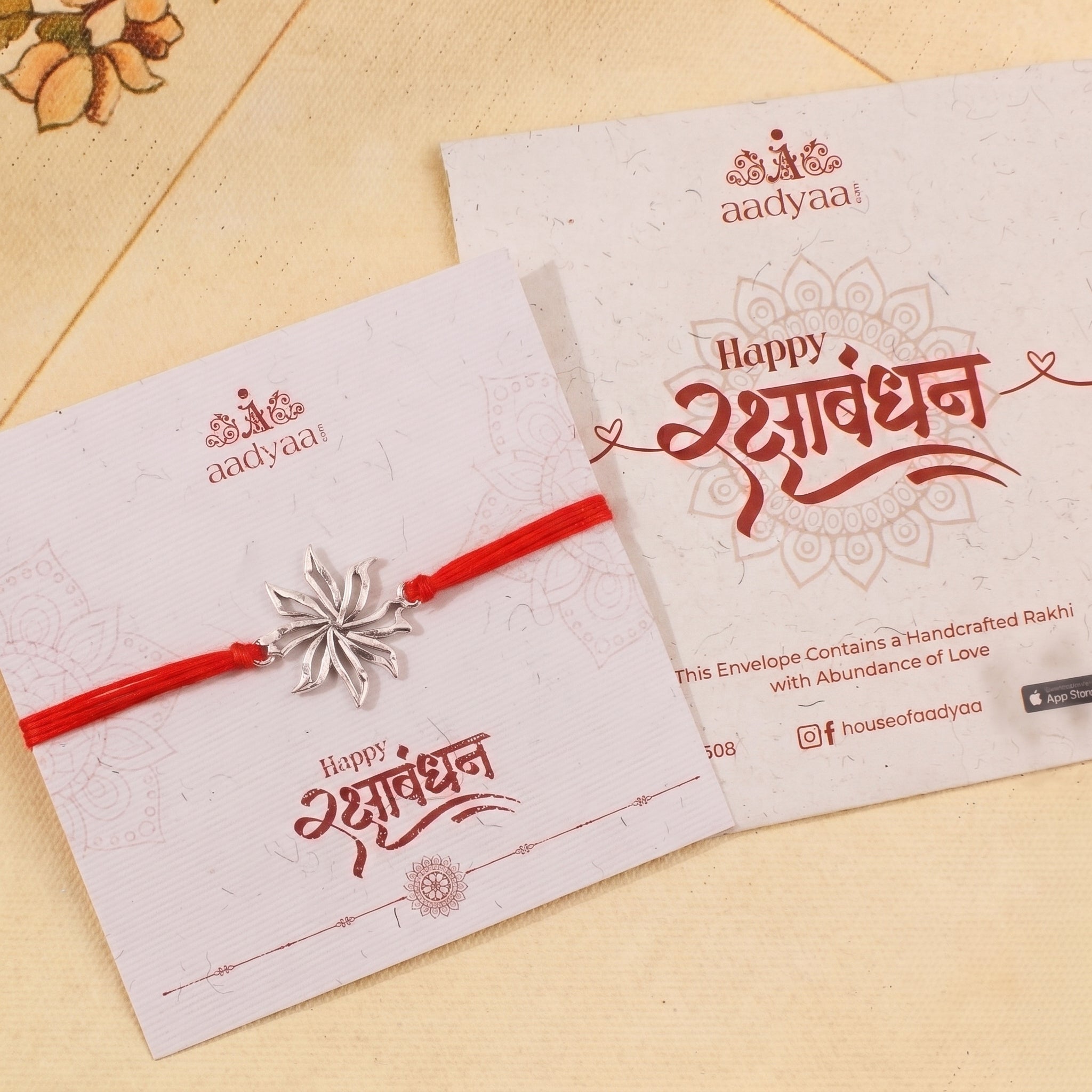 Handmade Silver Rakhi: Prajakta