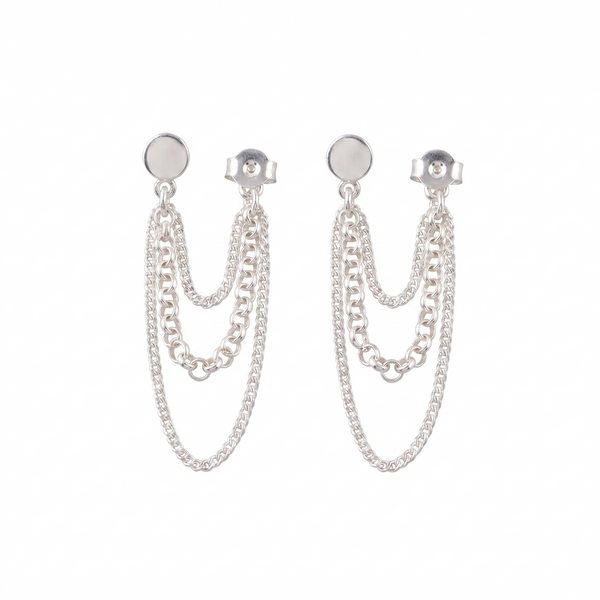Silver Three Layer Chain Trinket